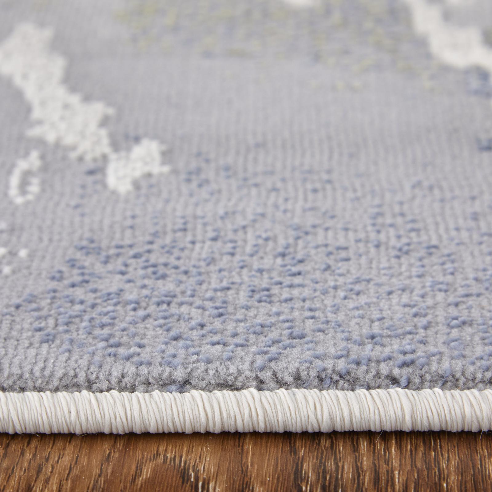 Feizy Mandana 39M0F Modern Abstract Rug in Ivory/Blue