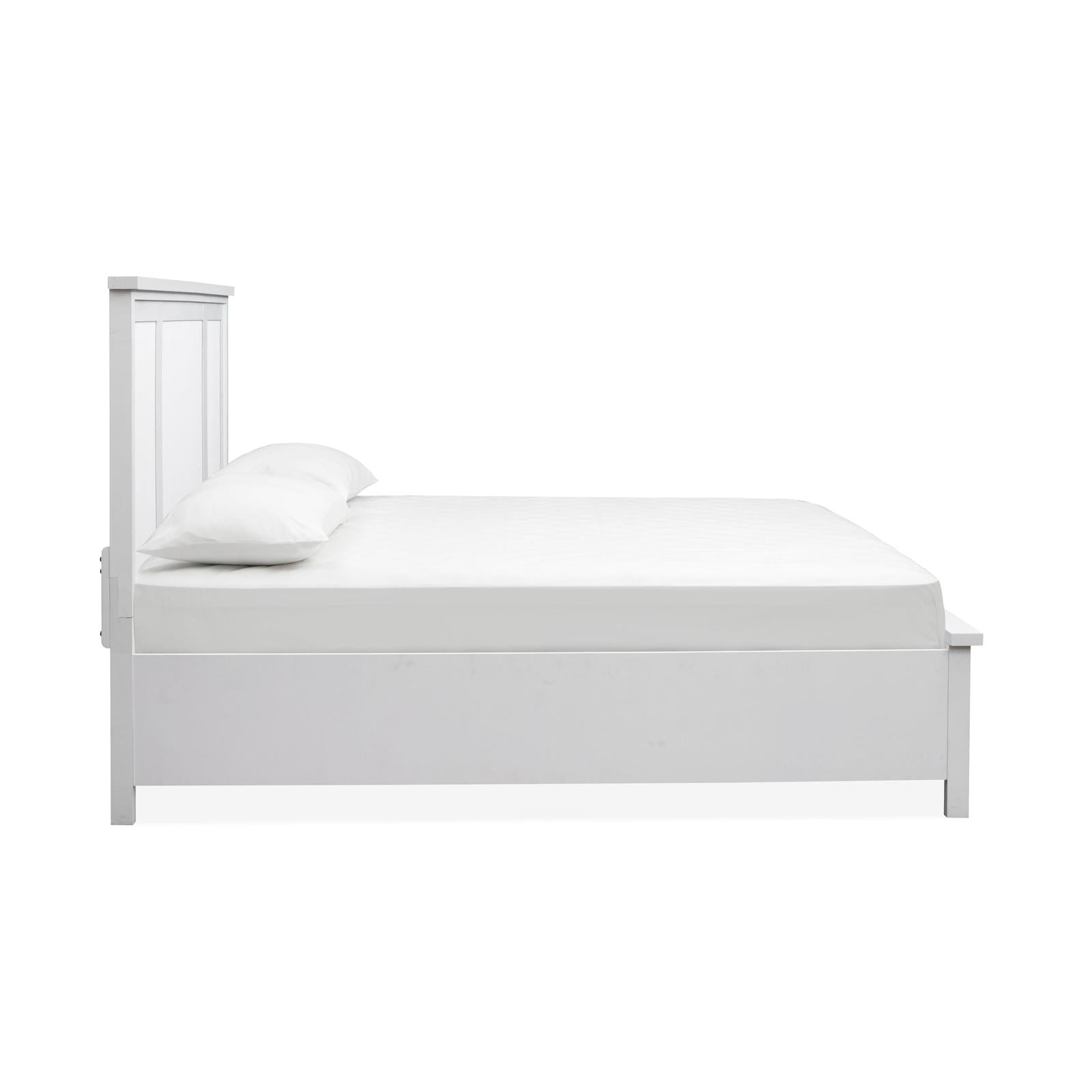 Salt Life Home Windmill Harbour White Whisp and Sand Queen Panel Bed Sale