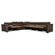 Hooker Furniture Savion Deux 6 Seat Sectional with Four Power Recliners and Seven Power Headrests