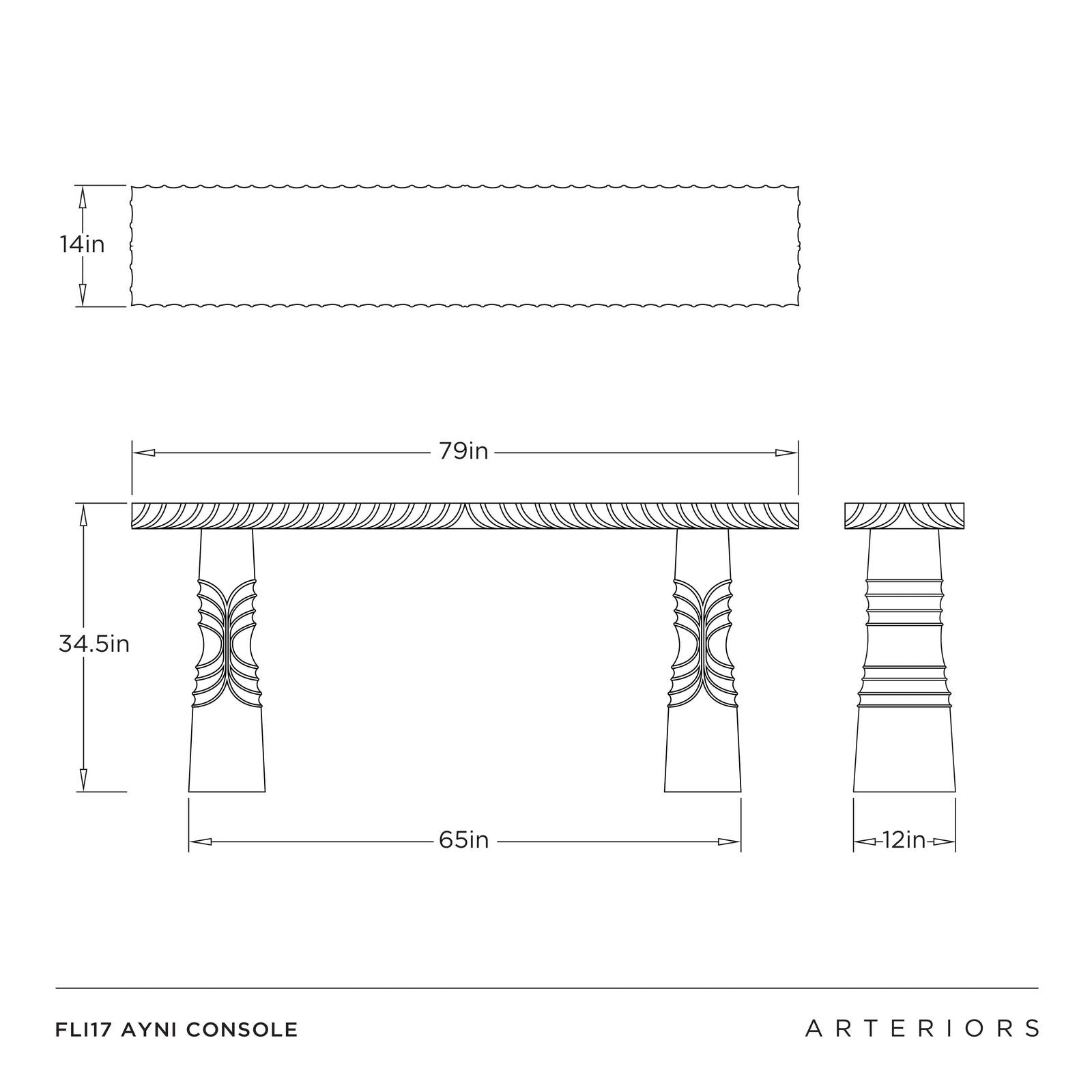 Arteriors Ayni Console