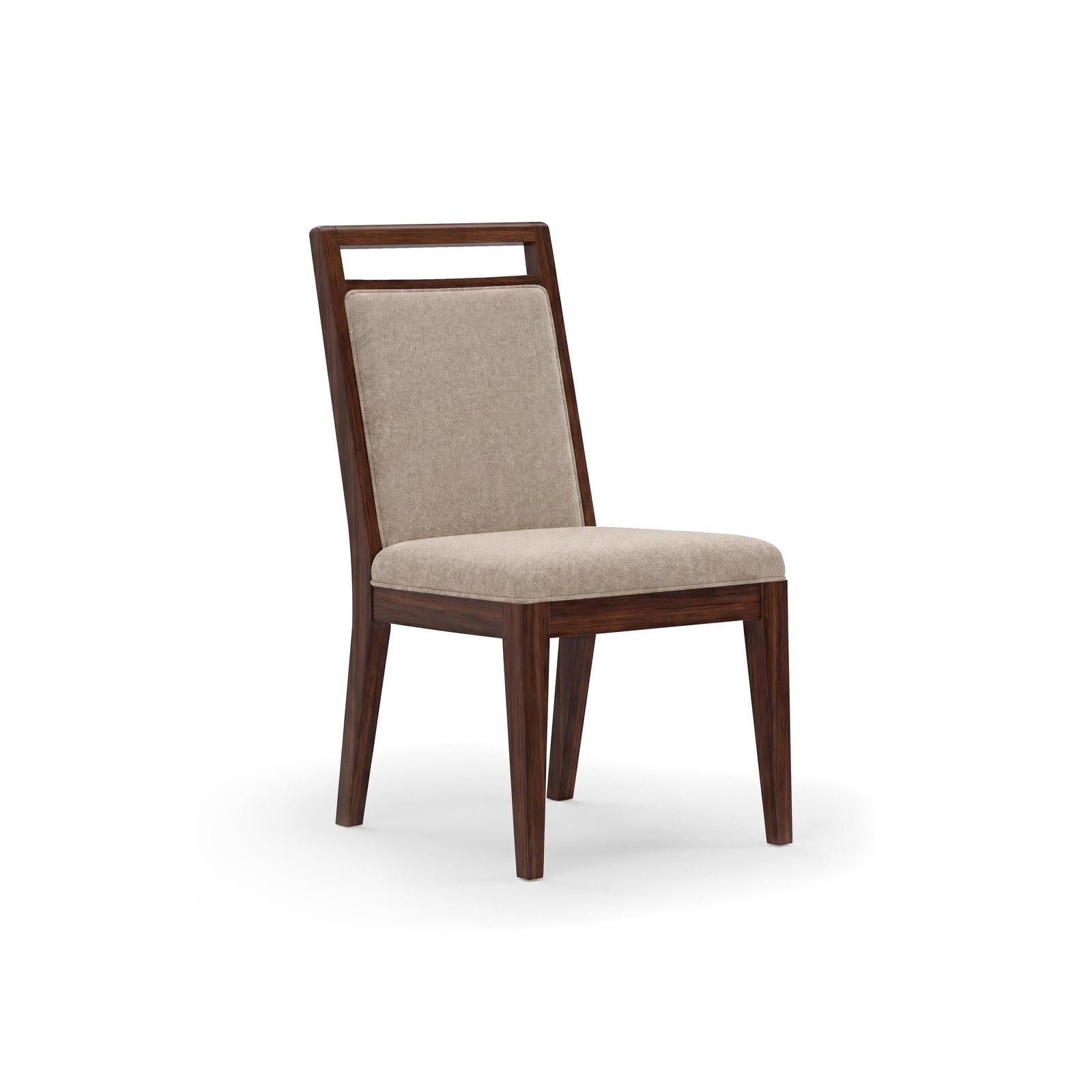 Magnussen Home Reena Rich Brown Upholstered Side Chair Two Pack