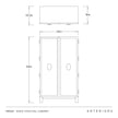 Arteriors Soko Cocktail Cabinet