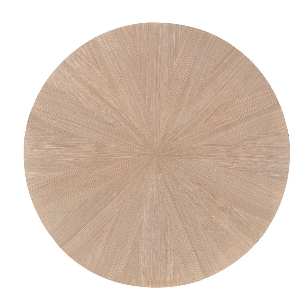 Michael Amini West Kensington Round Dining Table - Sea Salt Caramel