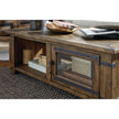 Magnussen Home Chesterfield Farmhouse Timber Lift Top Storage Cocktail Table With Casters
