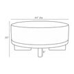 Arteriors Aurora Ottoman Clearance