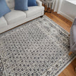 Feizy Kano 3874F Transitional Distressed Rug in Ivory/Taupe/Gray