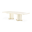 Michael Amini La Terrazza Double Pedestal Dining Table - Creamy Pearl