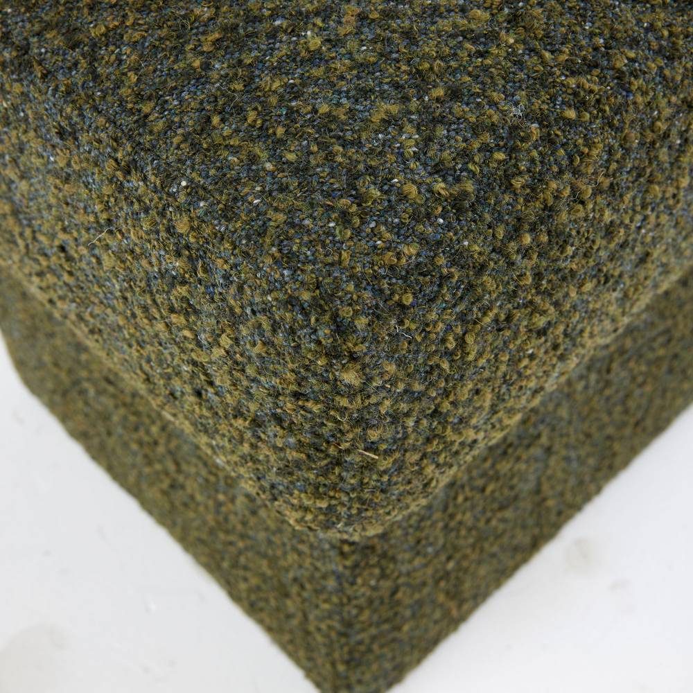 Arteriors Athens Ottoman Olive Bouclé