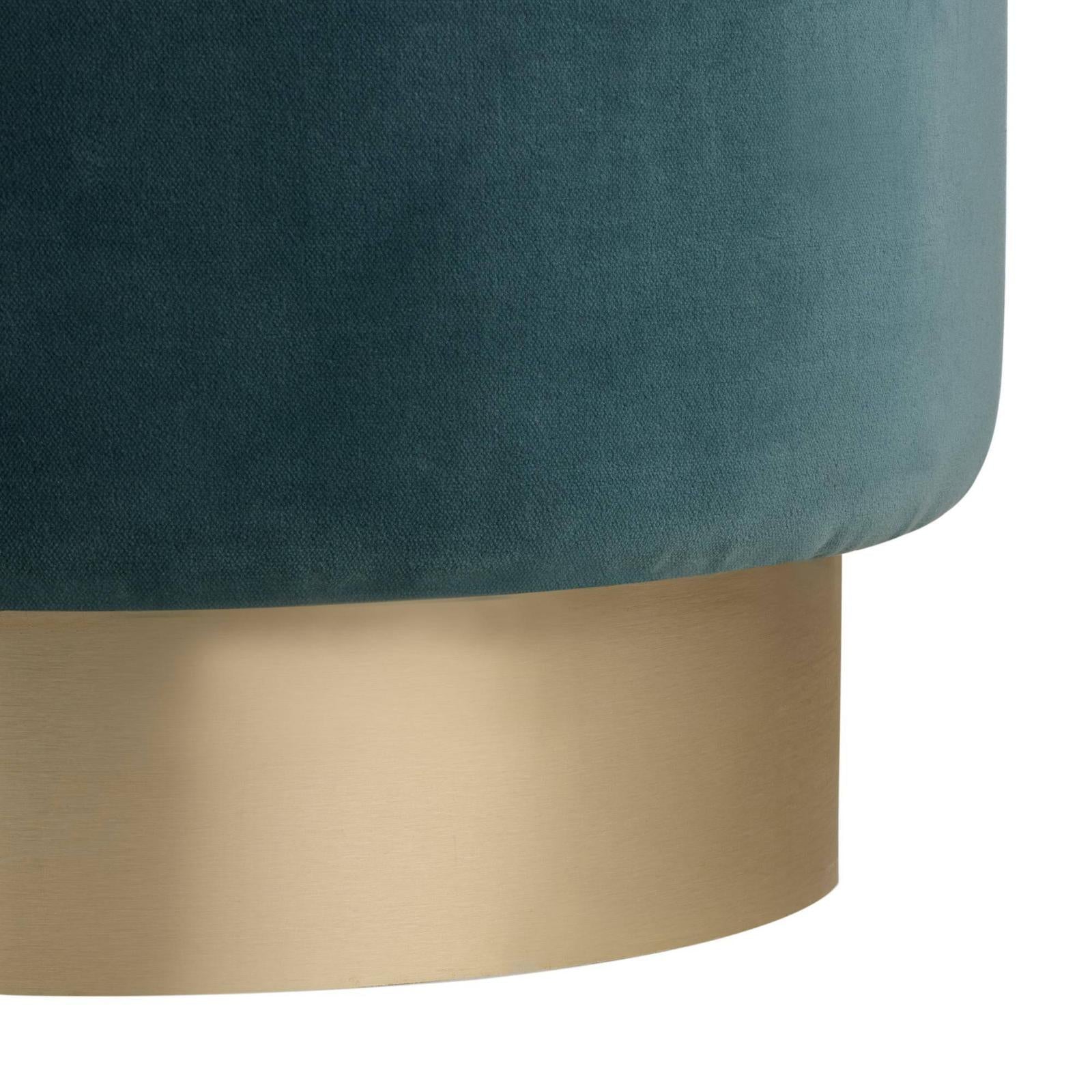 Arteriors Aegean Velvet Avalon Swivel Ottoman