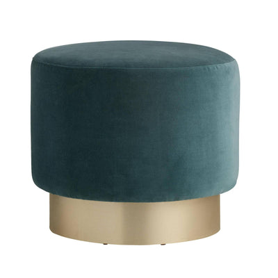 Arteriors Aegean Velvet Avalon Swivel Ottoman