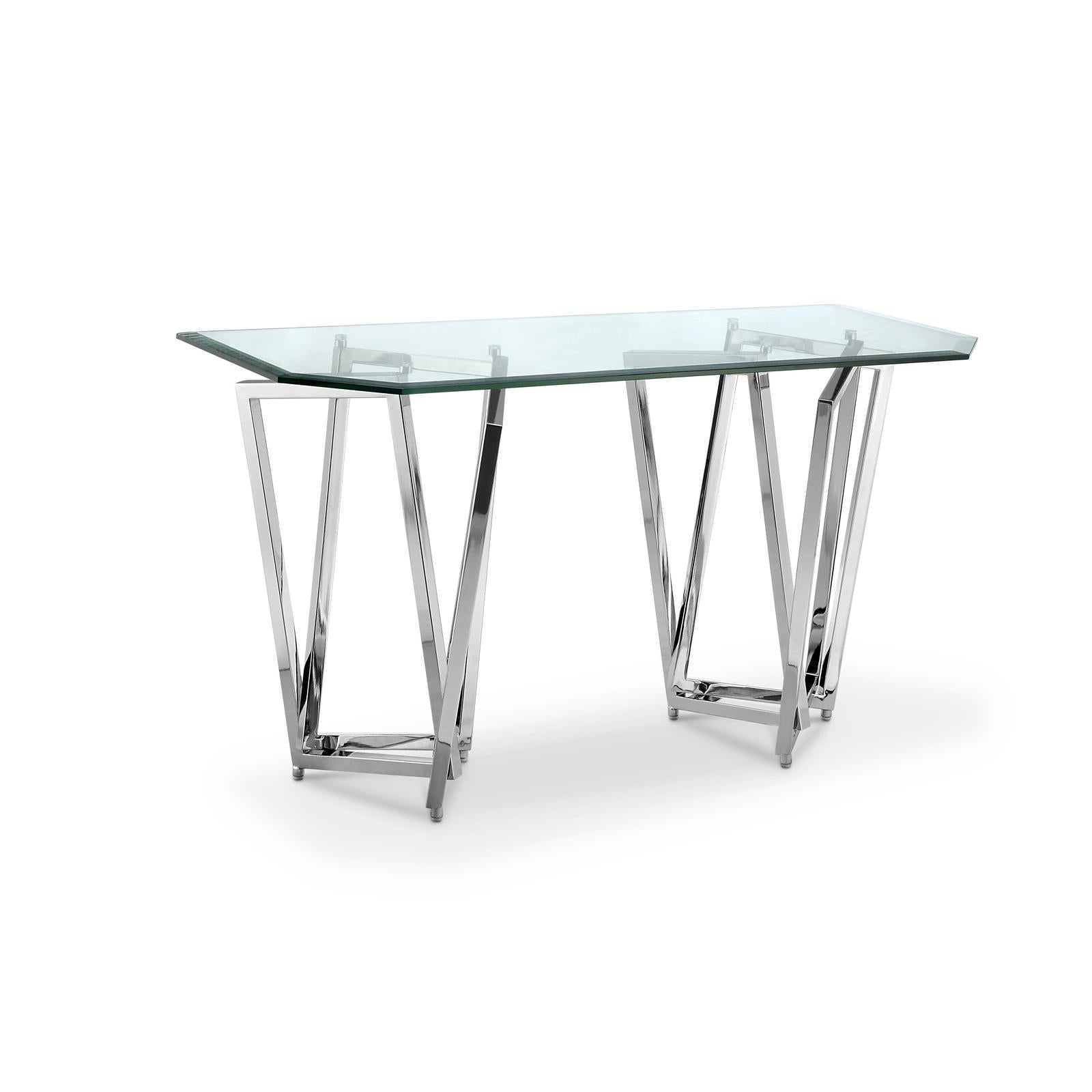 Magnussen Home Lenox Square Acadia White Rectangular Sofa Table