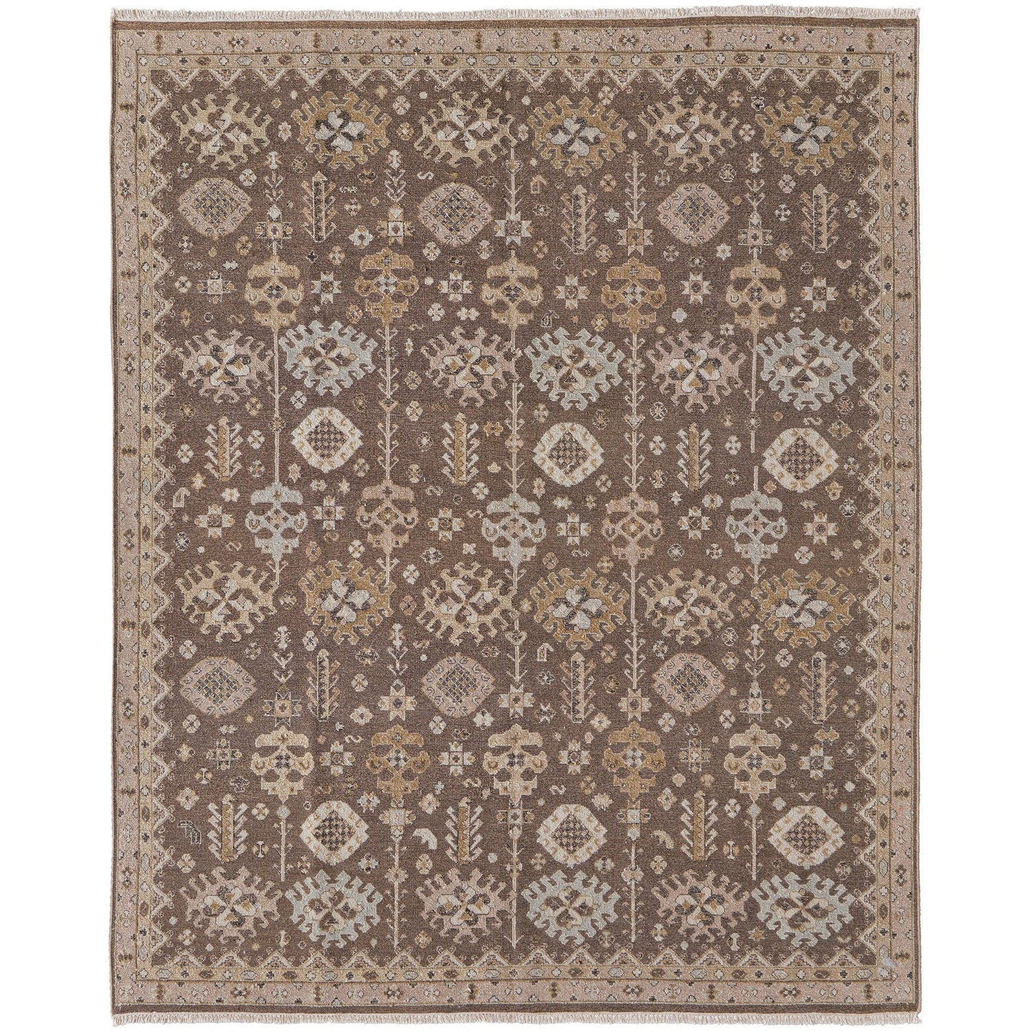 Feizy Corbitt 0610F Traditional Oriental in Brown/Ivory