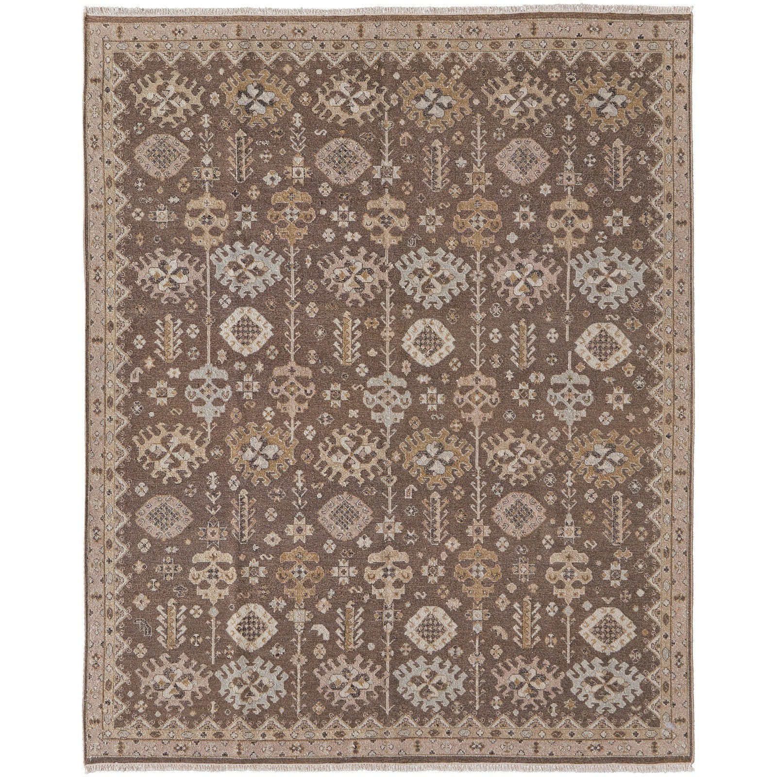 Feizy Corbitt 0610F Traditional Oriental in Brown/Ivory