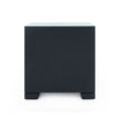 Villa & House Frances 2-Drawer Side Table with Glass Top