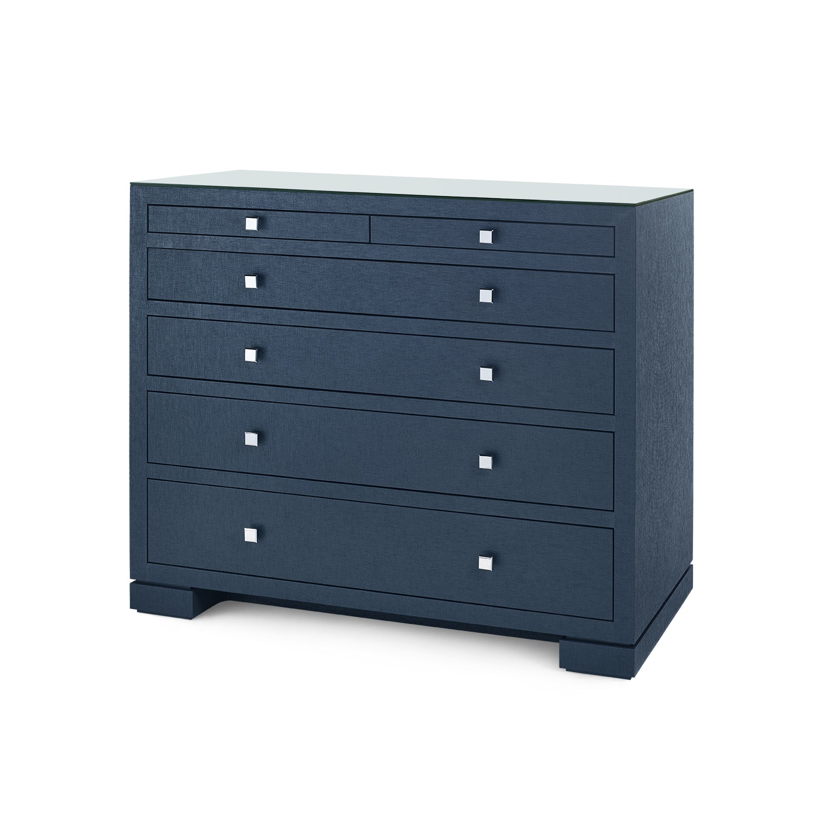 Villa & House Frances 6-Drawer with Glass Top