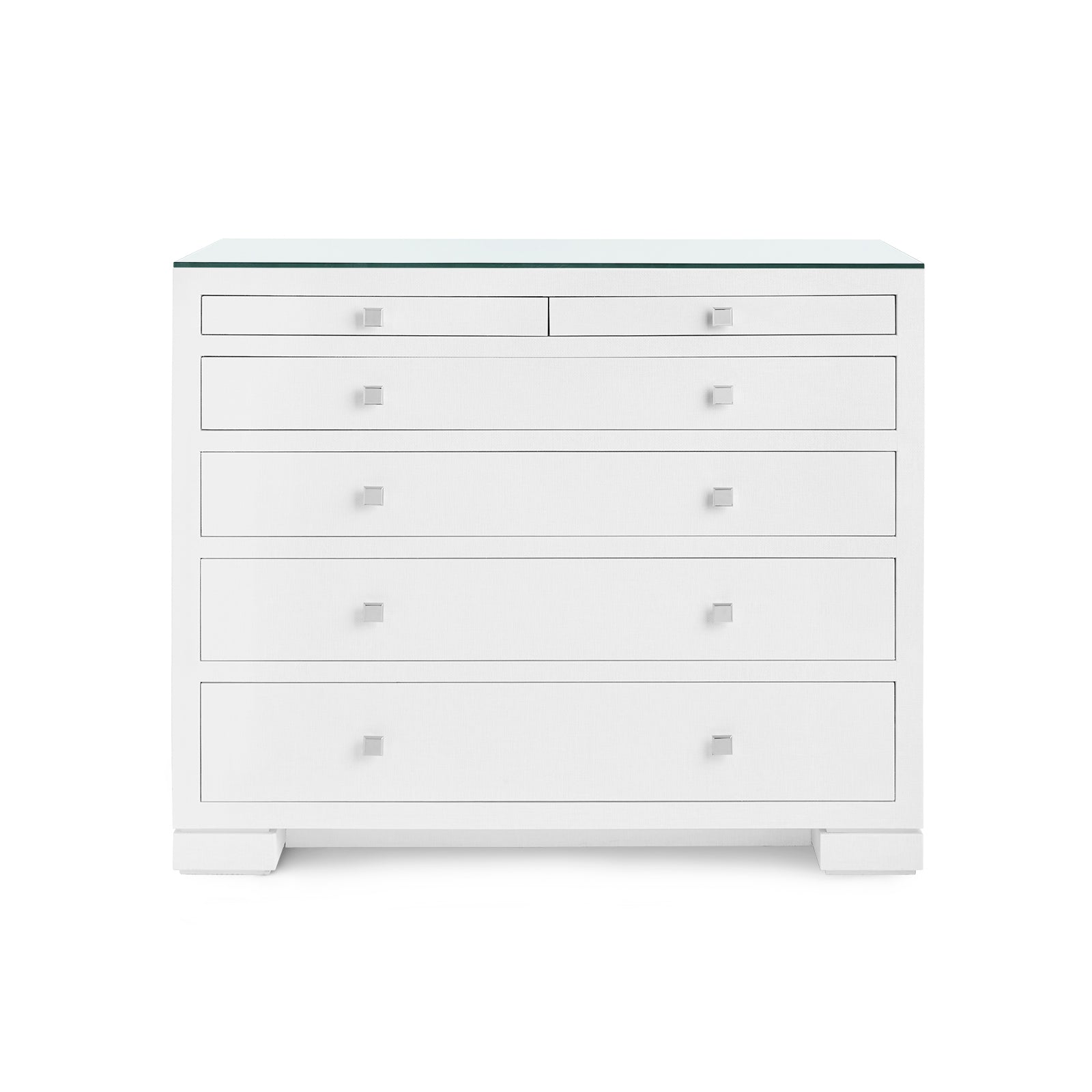 Villa & House Frances 6-Drawer with Glass Top