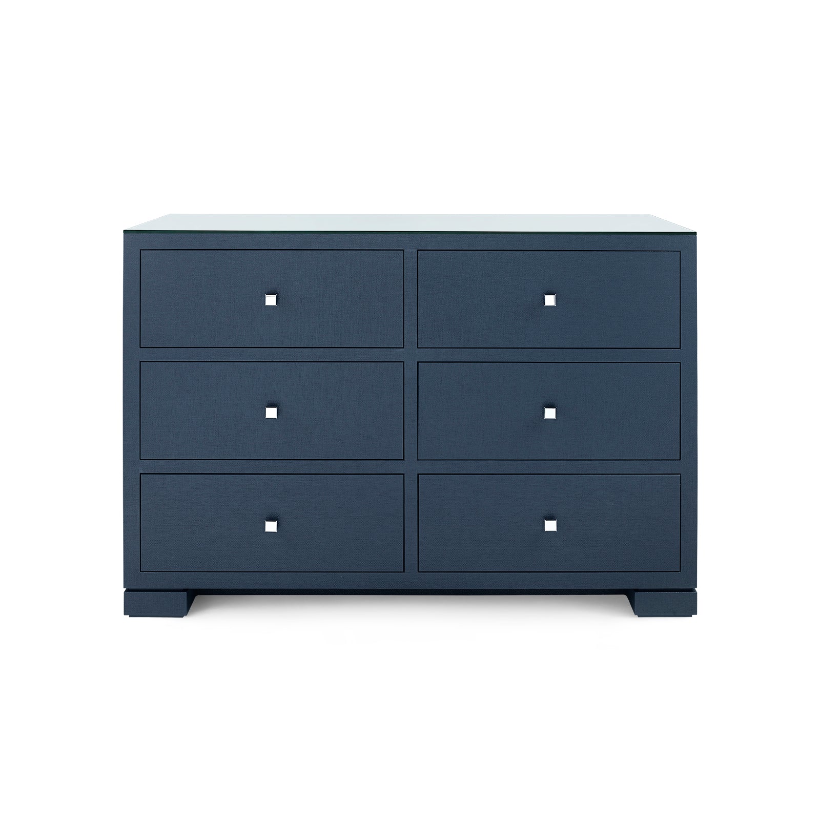 Villa & House Frances Extra Large 6-Drawer with Glass Top