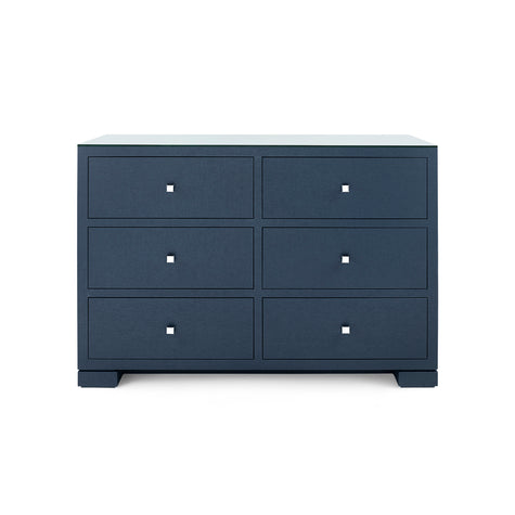 Villa & House Frances Extra Large 6-Drawer with Glass Top