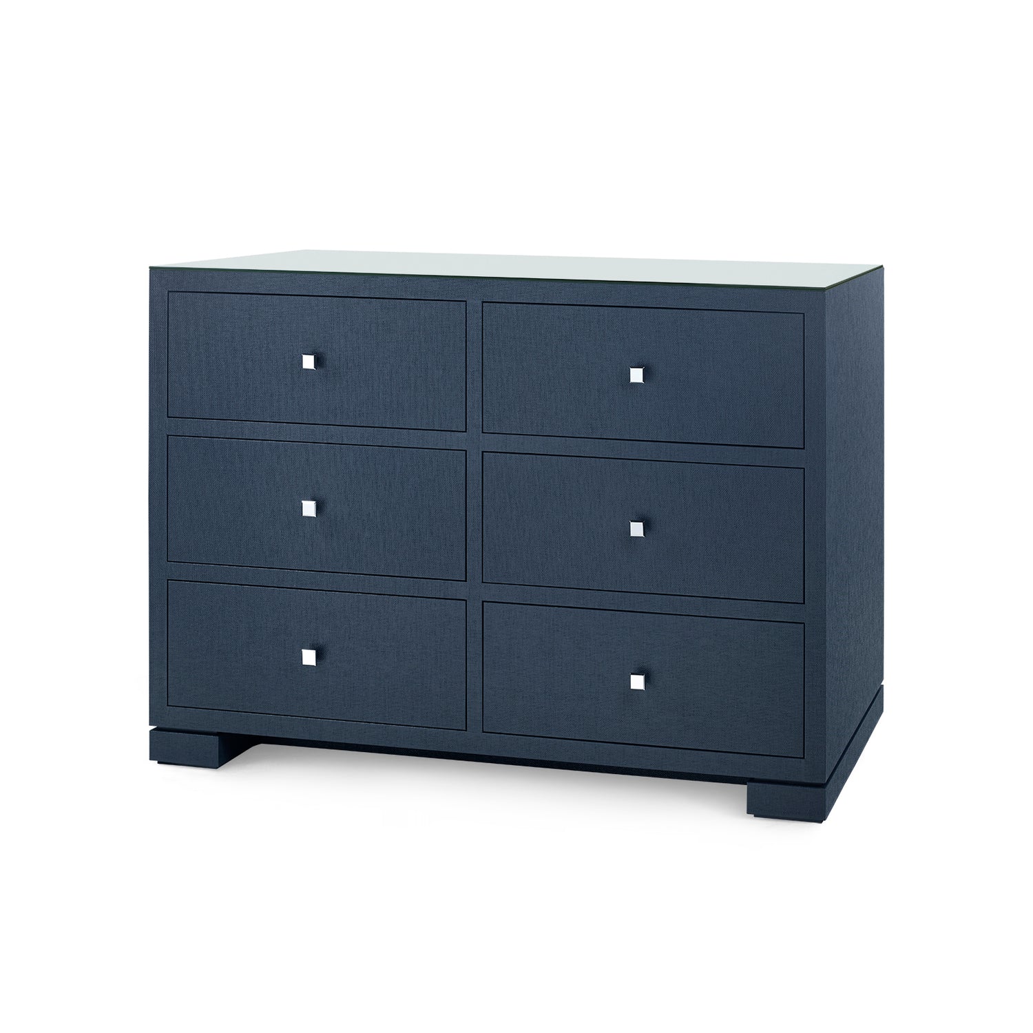 Villa & House Frances Extra Large 6-Drawer with Glass Top