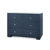 Villa & House Frances Extra Large 6-Drawer with Glass Top