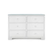 Villa & House Frances Extra Large 6-Drawer with Glass Top