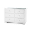 Villa & House Frances Extra Large 6-Drawer with Glass Top