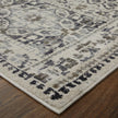 Feizy Kano 3874F Transitional Distressed Rug in Ivory/Taupe/Gray