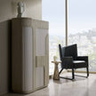 Arteriors Bleu Wingback Chair Clearance