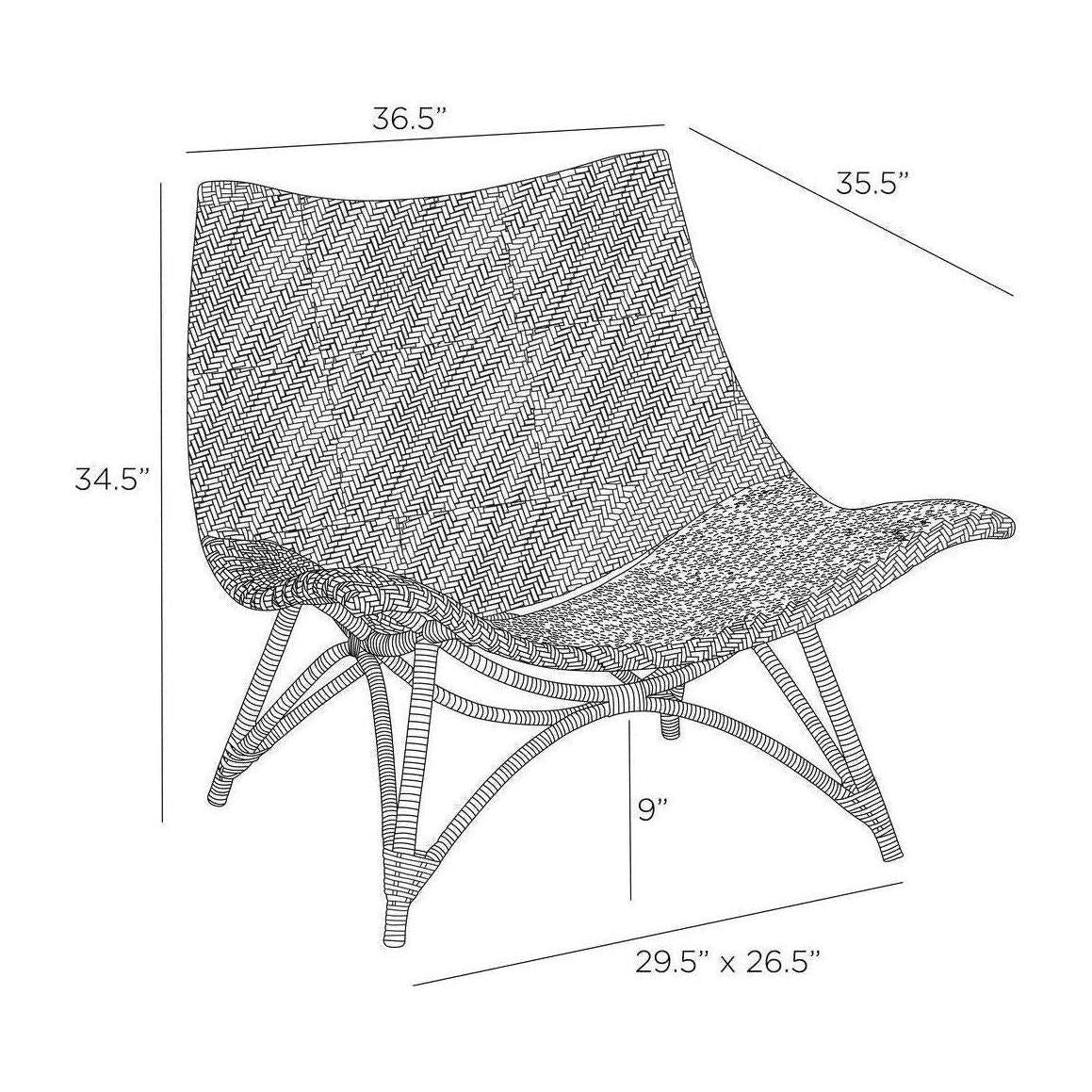 Arteriors Margot Outdoor Lounge Chair