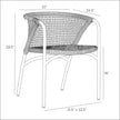 Arteriors Enzo Outdoor Dining Chair