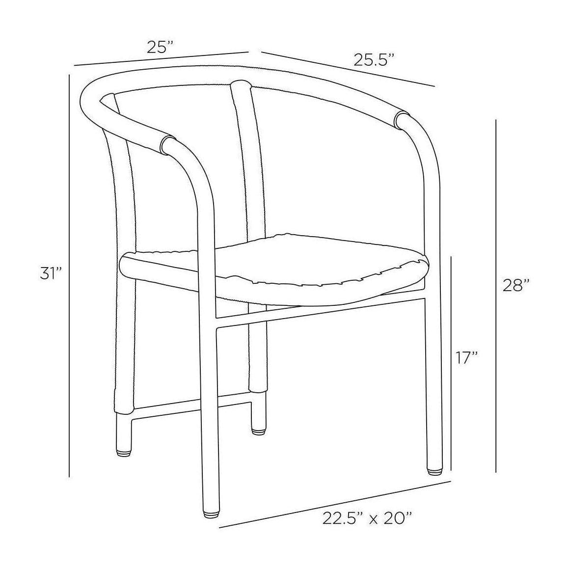Arteriors Feller Outdoor Dining Chair