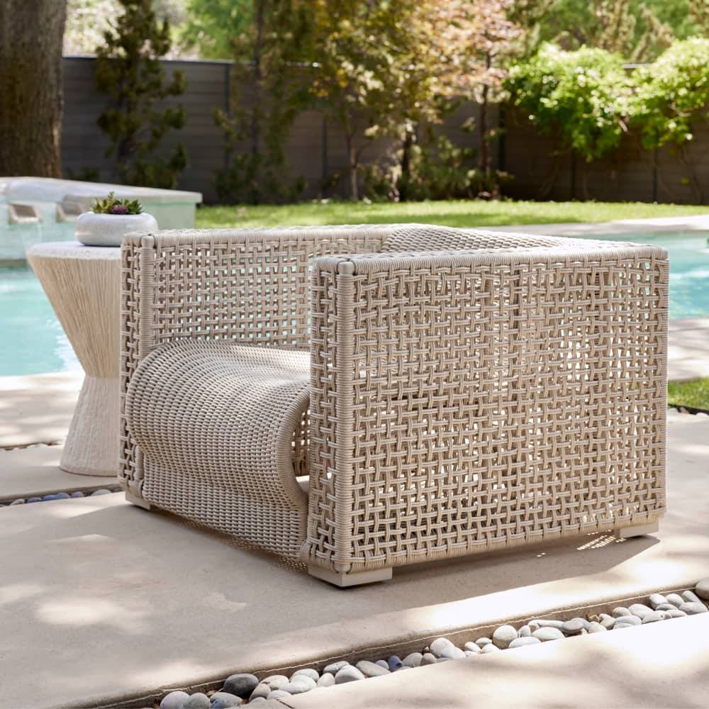 Arteriors Guidry Outdoor Lounge Chair