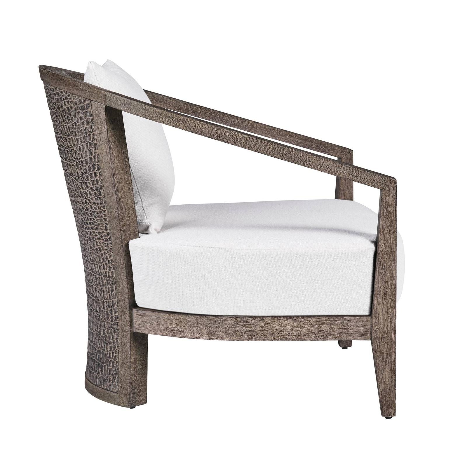 Arteriors Sobek Textured Back Outdoor Lounge Chair