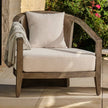 Arteriors Sobek Textured Back Outdoor Lounge Chair