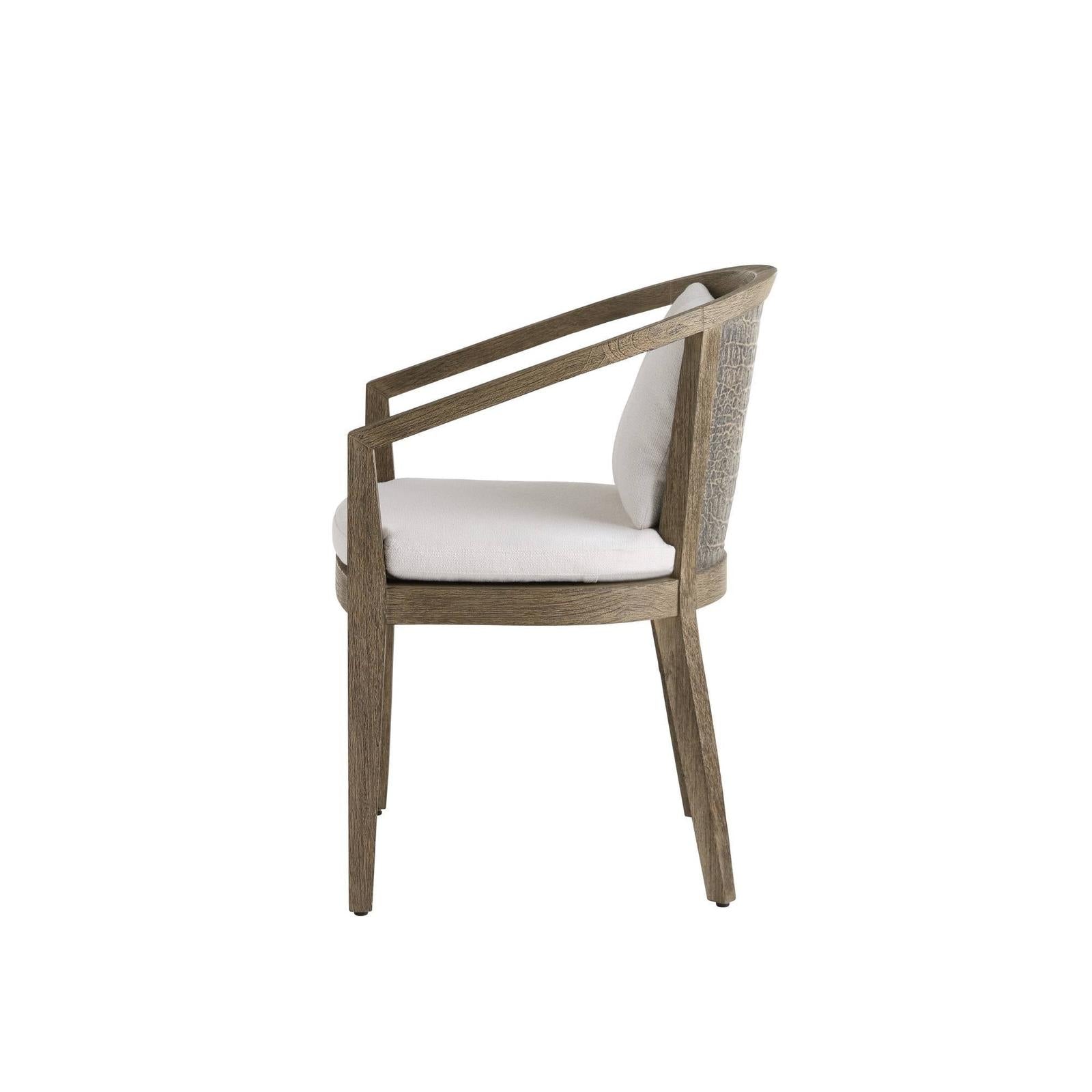 Arteriors Sobek Textured Back Outdoor Dining Chair