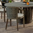 Arteriors Sobek Textured Back Outdoor Dining Chair