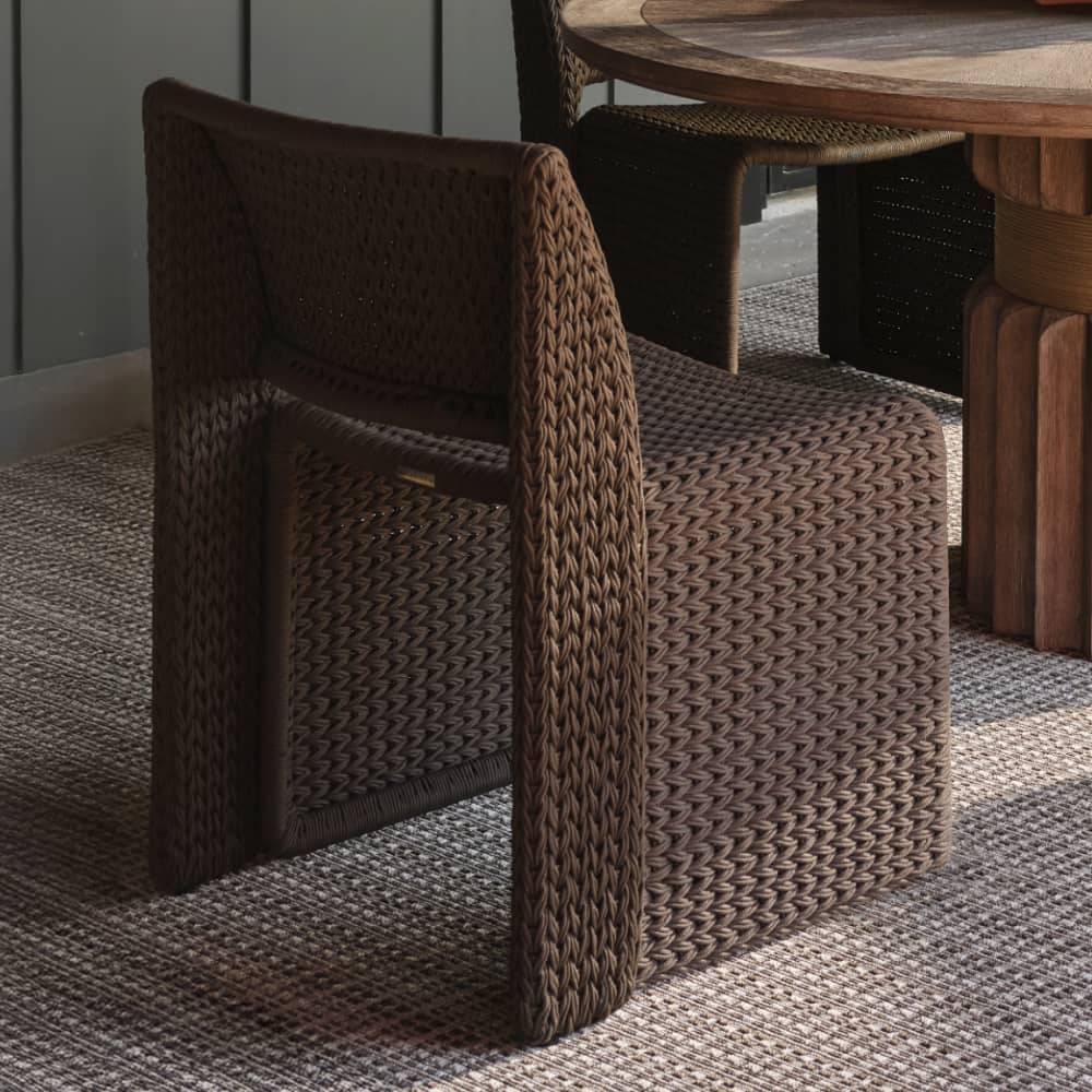 Arteriors Veneto Woven Outdoor Dining Chair