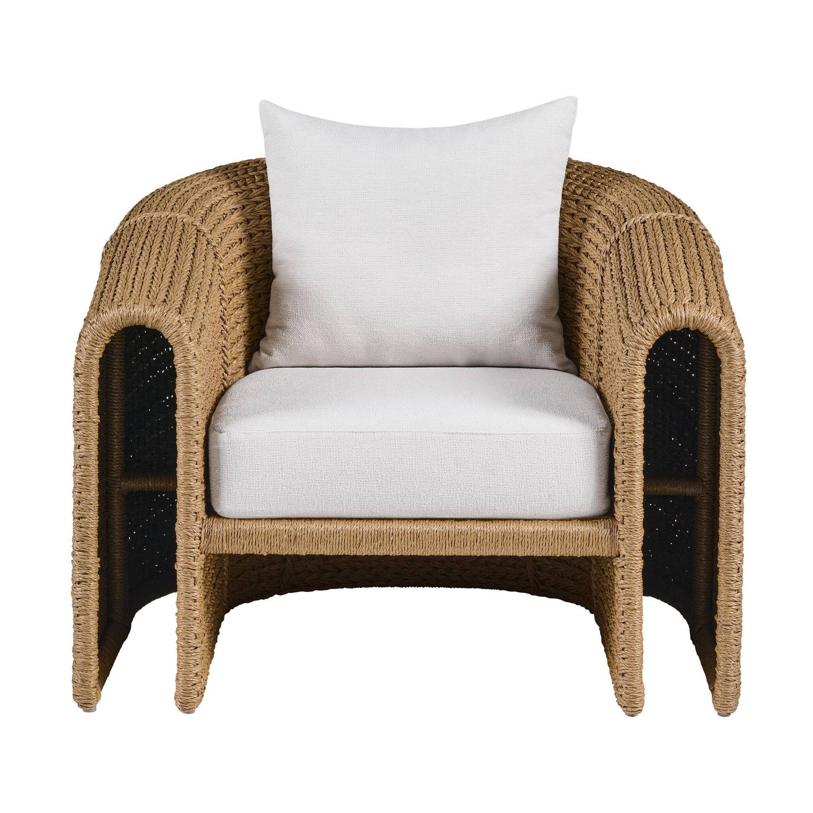 Arteriors Julien Open Arm Outdoor Lounge Chair