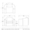 Arteriors Julien Open Arm Outdoor Lounge Chair
