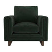 Arteriors Lovell Chair Forest Velvet Dark Walnut