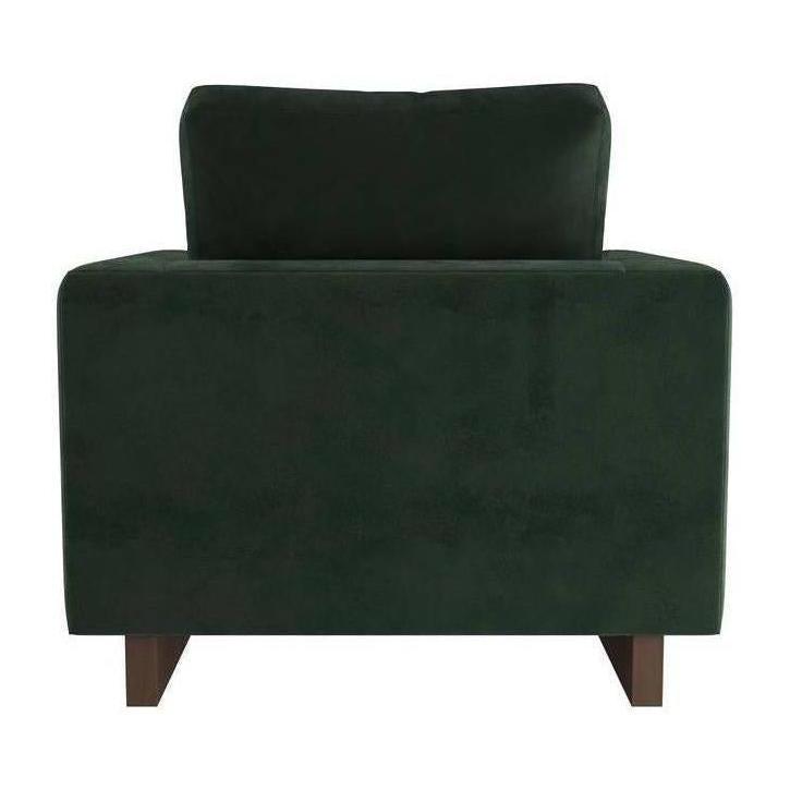 Arteriors Lovell Chair Forest Velvet Dark Walnut