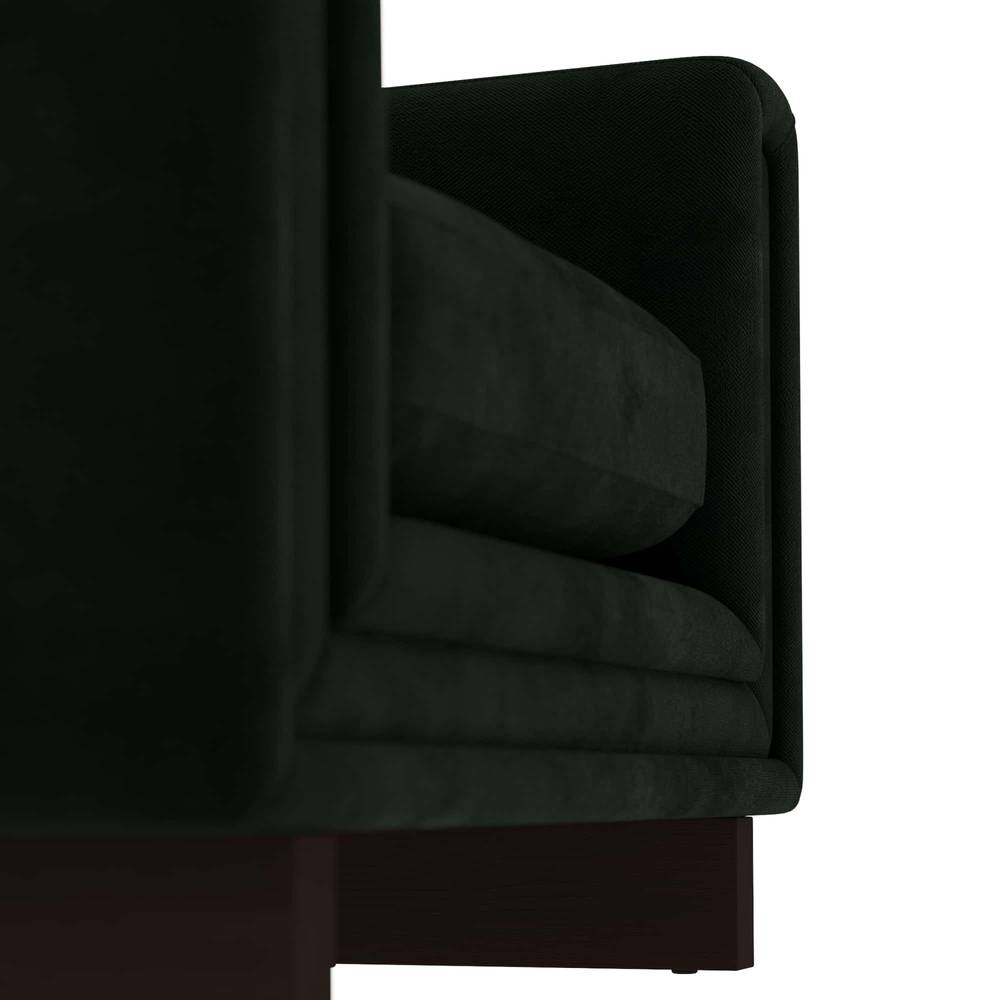 Arteriors Lovell Chair Forest Velvet Dark Walnut