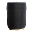 Arteriors Poppy Chair Forest Velvet Champagne Swivel