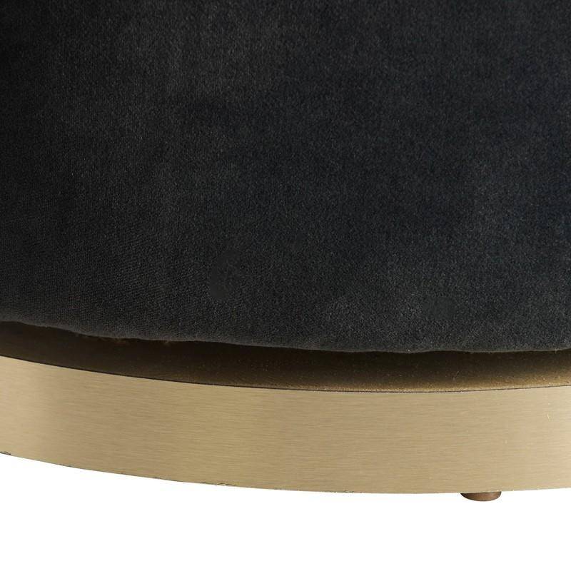 Arteriors Poppy Chair Forest Velvet Champagne Swivel