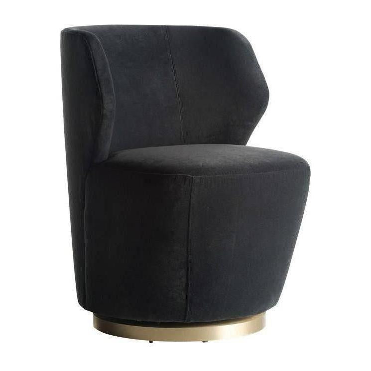 Arteriors Poppy Chair Forest Velvet Champagne Swivel