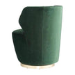 Arteriors Poppy Chair Forest Velvet Champagne Swivel