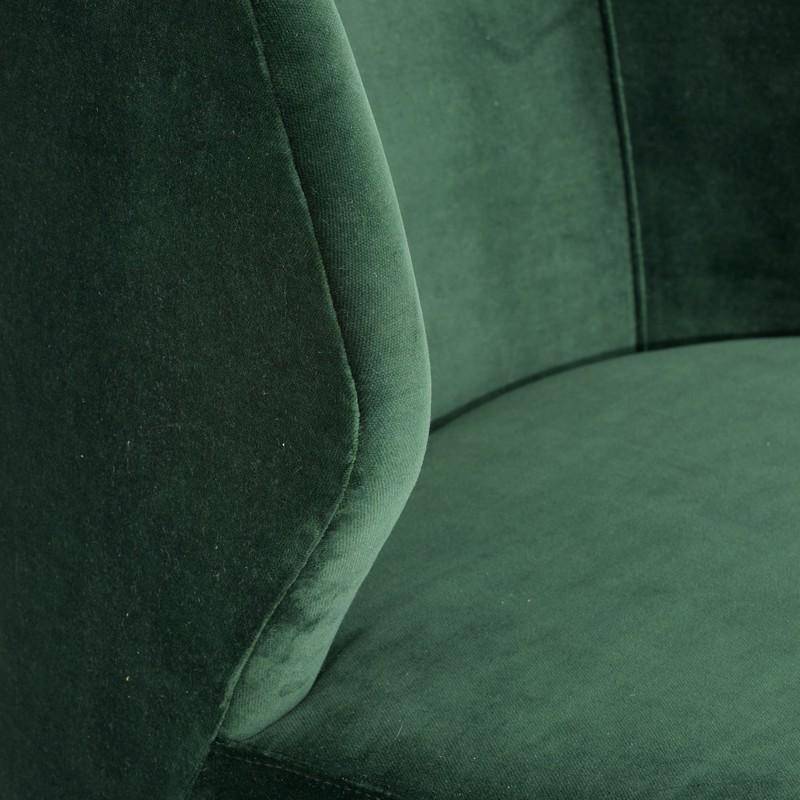 Arteriors Poppy Chair Forest Velvet Champagne Swivel