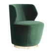 Arteriors Poppy Chair Forest Velvet Champagne Swivel