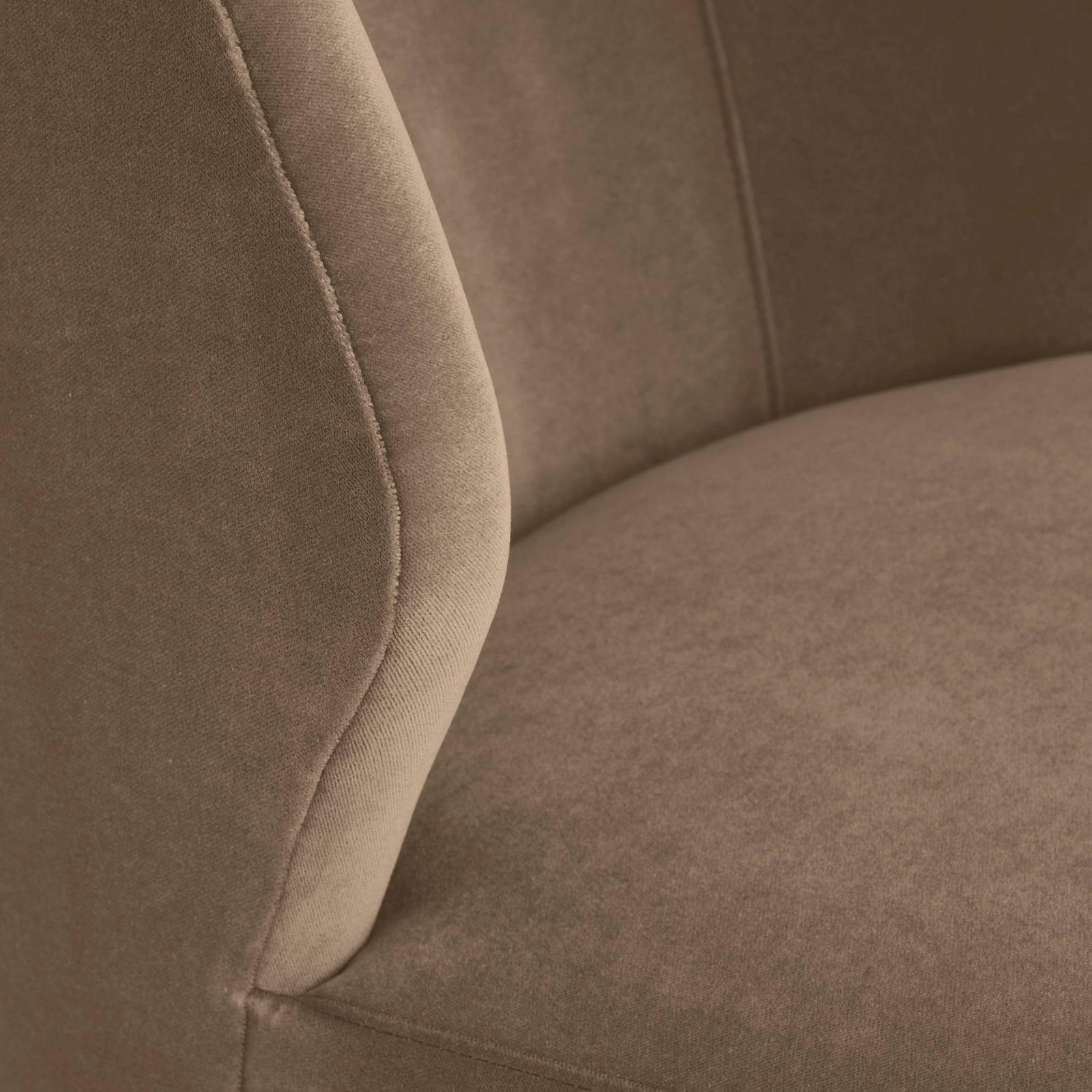 Arteriors Cocoa Velvet Poppy Swivel Chair