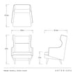 Arteriors Budelli Wing Chair